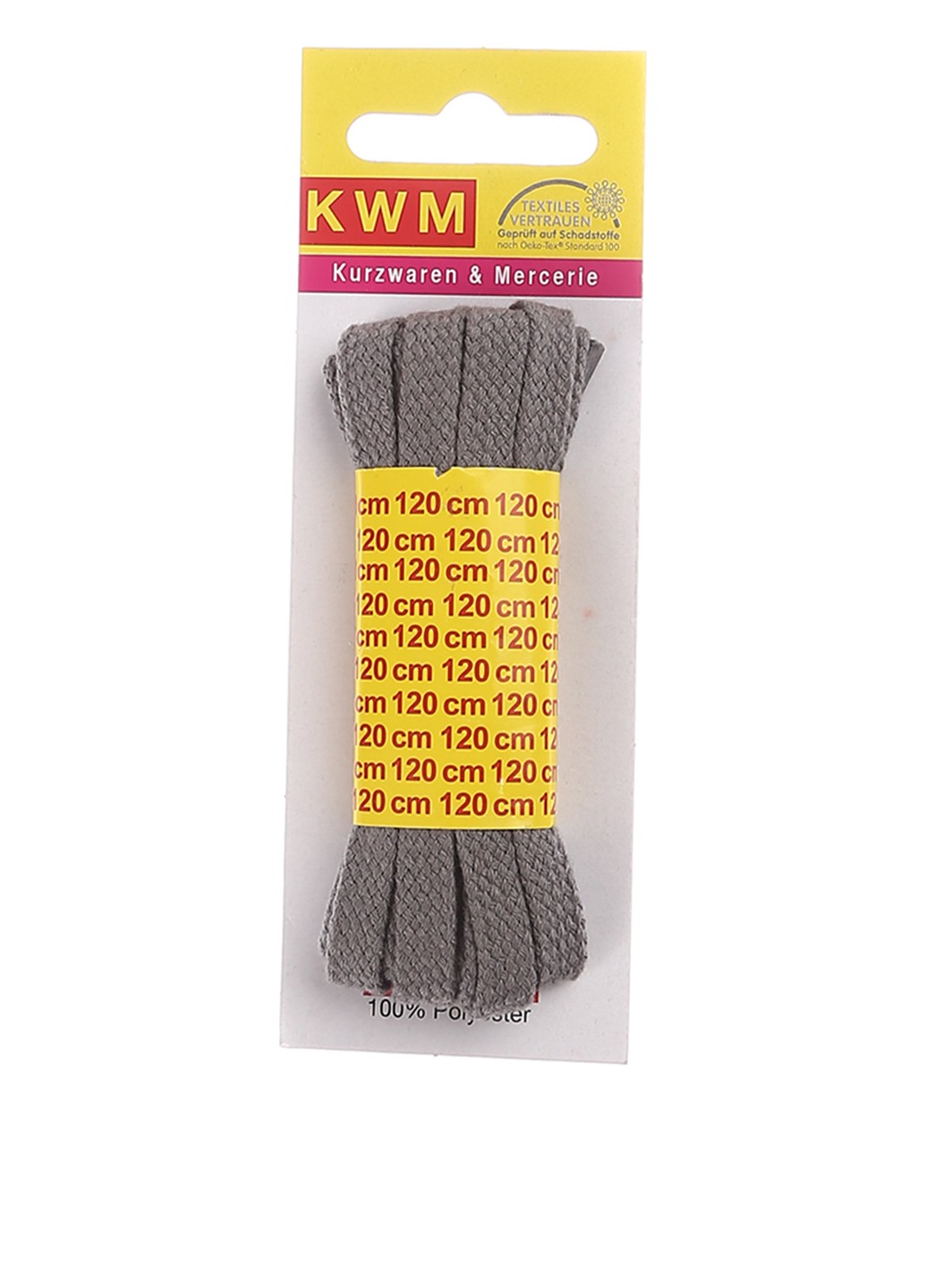 

Шнурки для обуви 120 см KWM серый K03-110078
