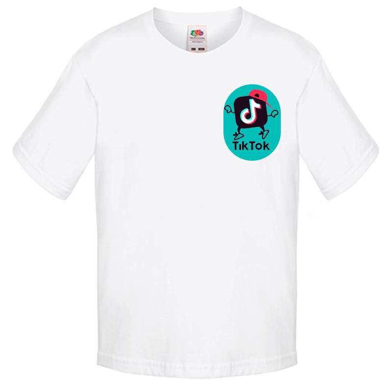 

Футболка хлопковая Fruit of the Loom Tik tok Белая 116 см BTT1M116