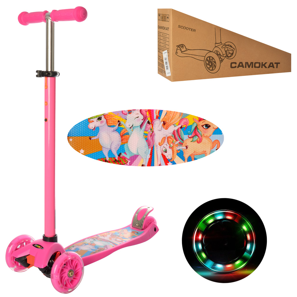 

Самокат iTrike MAXI JR 3-055-P розовый
