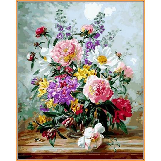 

Картина по номерам NB1057 Летний сочный букет, 40x50 см., Babylon Premium