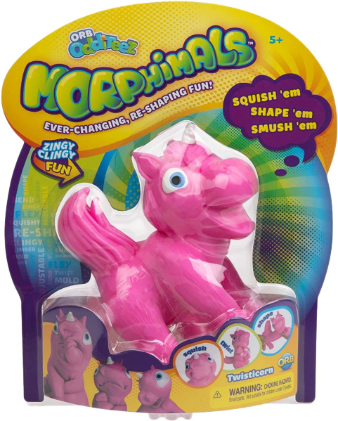 

Игрушка-тянучка Orb Morphimals Бесконечная трансформация Розовый единорог (ORB40524-3)