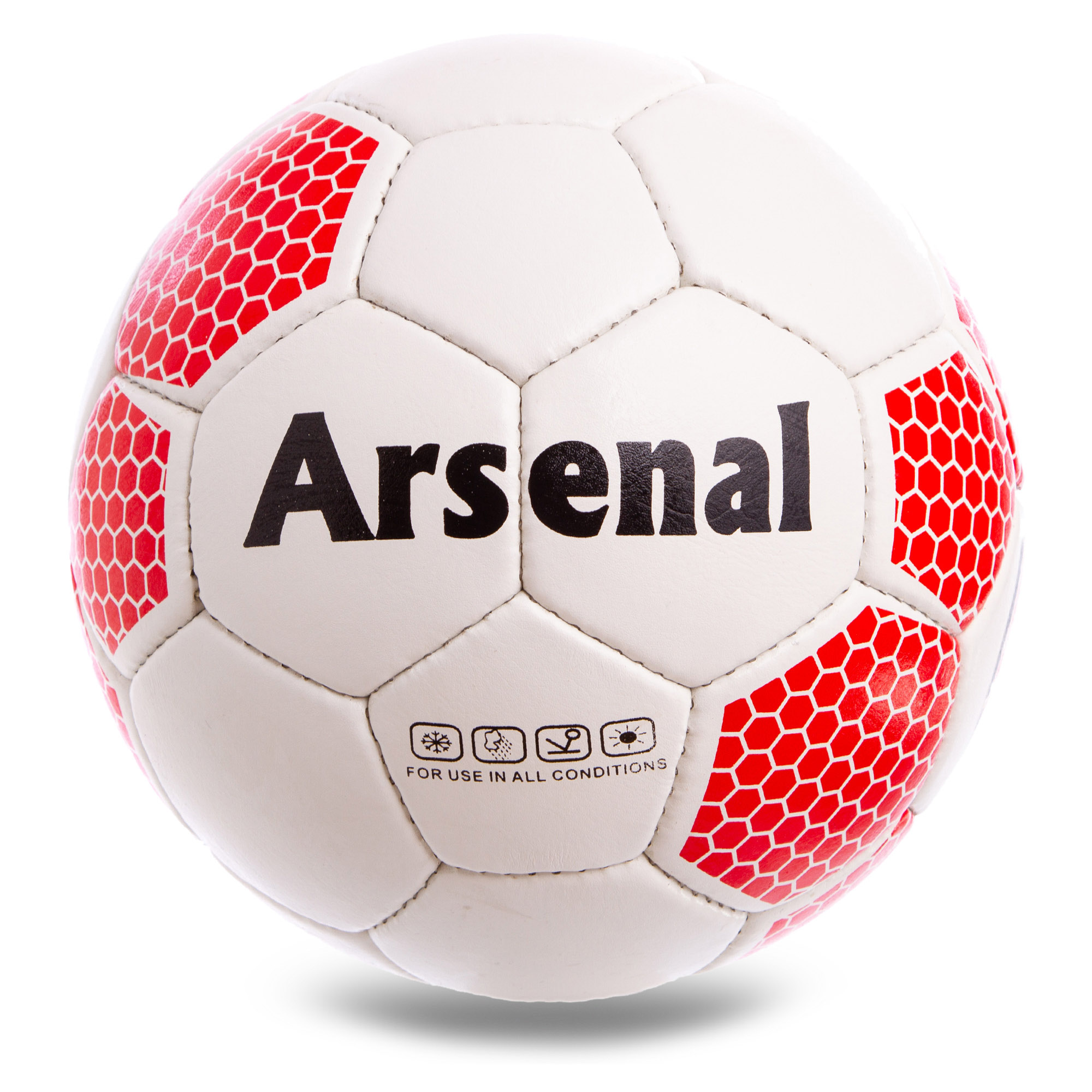 

Мяч футбольный №5 Гриппи 5сл. ARSENAL FB-0609 /2 (№5, 5 сл., сшит вручную)