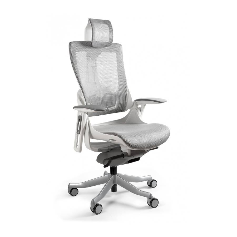 

Кресло Ergonomiczny Fotel Wau 2 Biały Siatka Olive Nw46