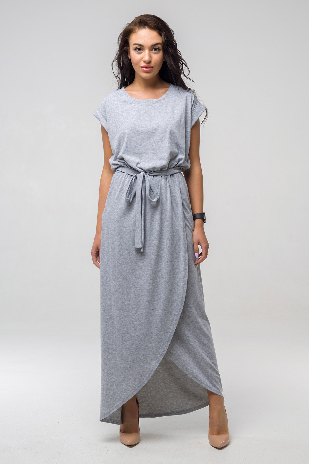 

Платье FLFashion Asti ППА 2133 повседневное длинное макси - серое, Платье FLFashion Asti ППА 2133 повседневное длинное макси 48-50 серое