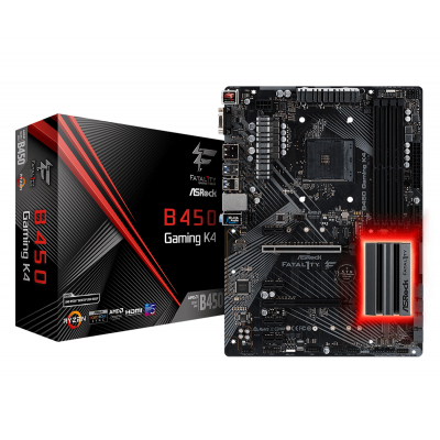 

Материнская плата ASRock Fatal1ty B450 Gaming K4 (B450 Gaming K4)