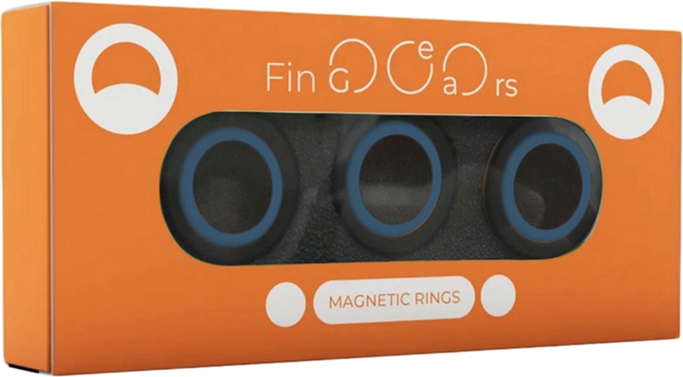 

Магнитные кольца FinGears Magnetic Rings Sets Size M Black-Blue (FG380MBLKBLU)