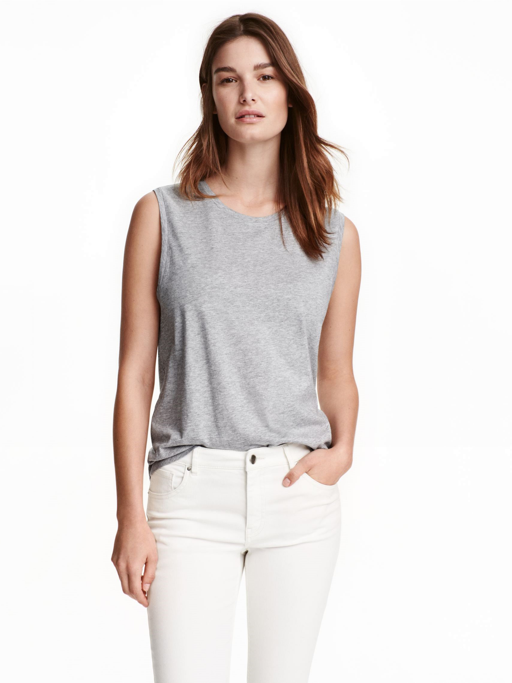 

Майка H&M 4309313-3961674 L Серая