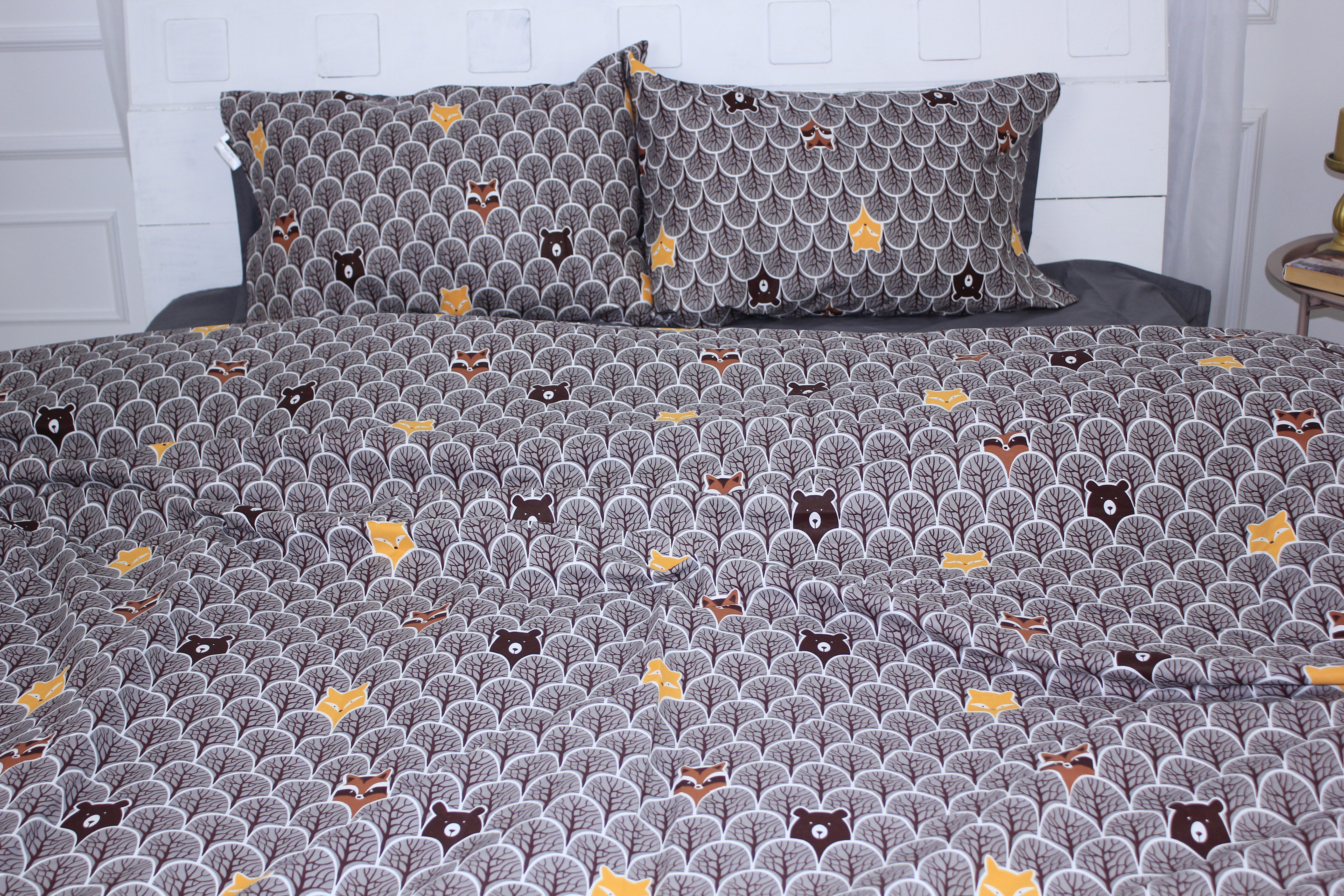 

Пододеяльник MirSon Ranforce Elite 17-0526 Fabulous forest grey 143x210 см