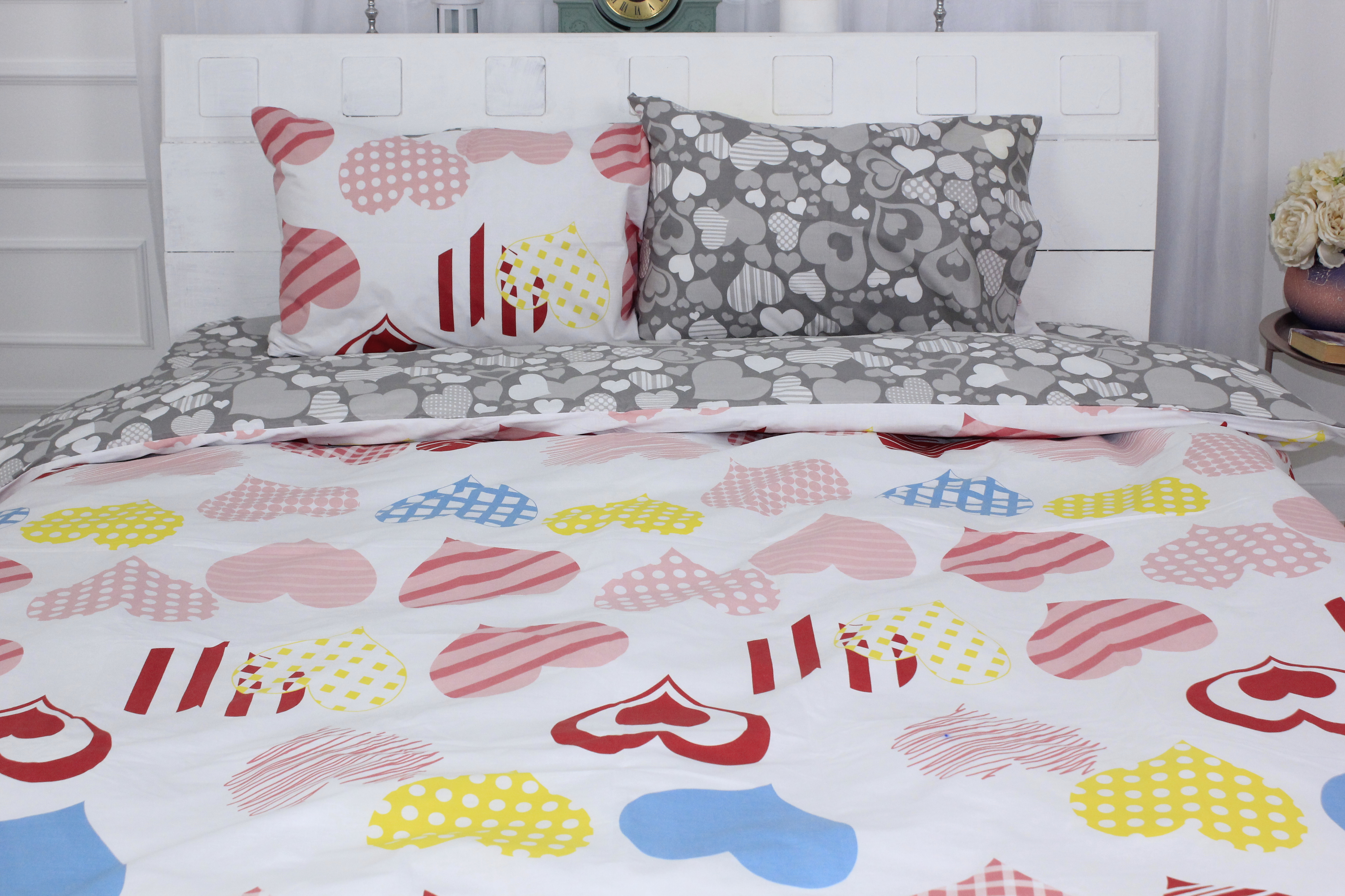 

Пододеяльник MirSon Ranforce Elite 17-0532 Bright hearts 175x210 см