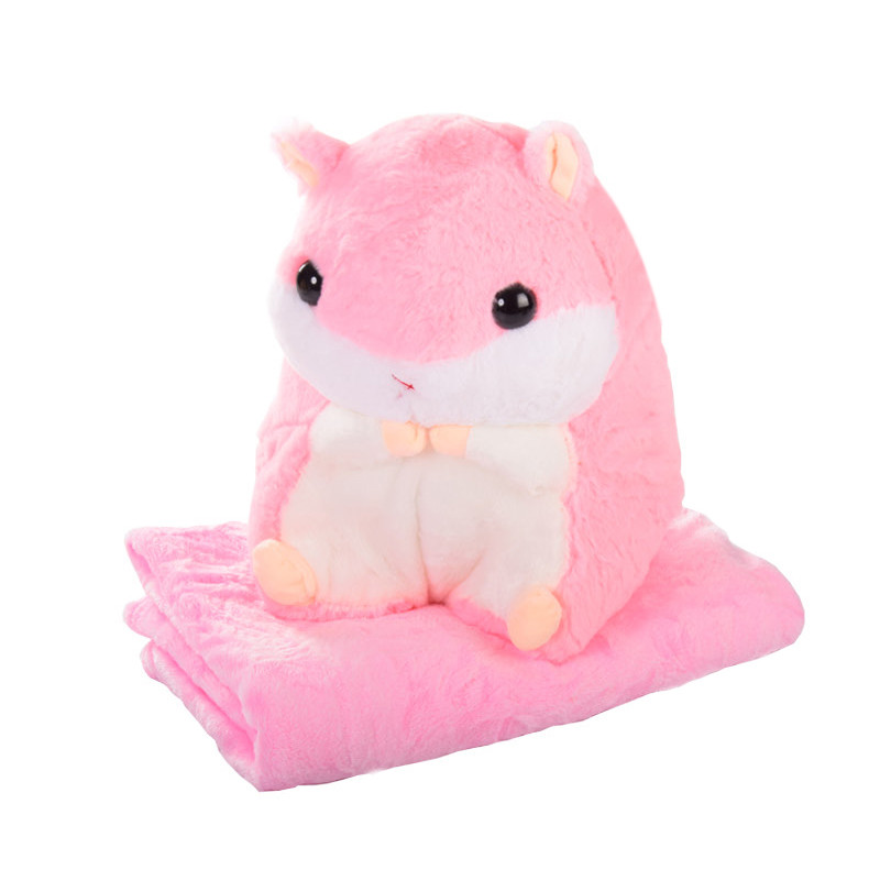 

Мягкая игрушка-плед Хомяк Bambi P1974 плед 150*125 см (Розовый)