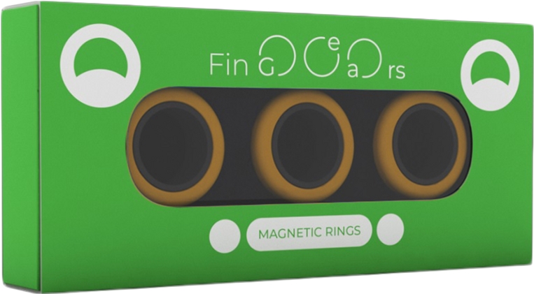 

Магнитные кольца FinGears Magnetic Rings Sets Size S Orange-Black (FG380SORBLK)