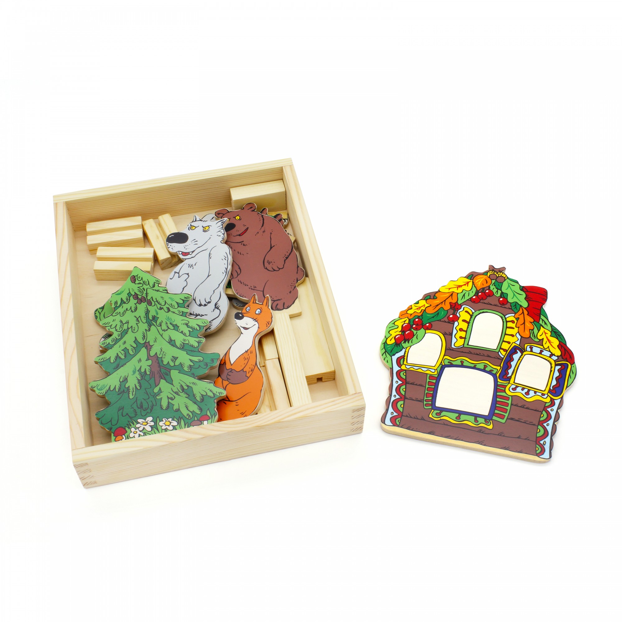 

Домашний театр теремок 5035 Lam Toys 9 деталей
