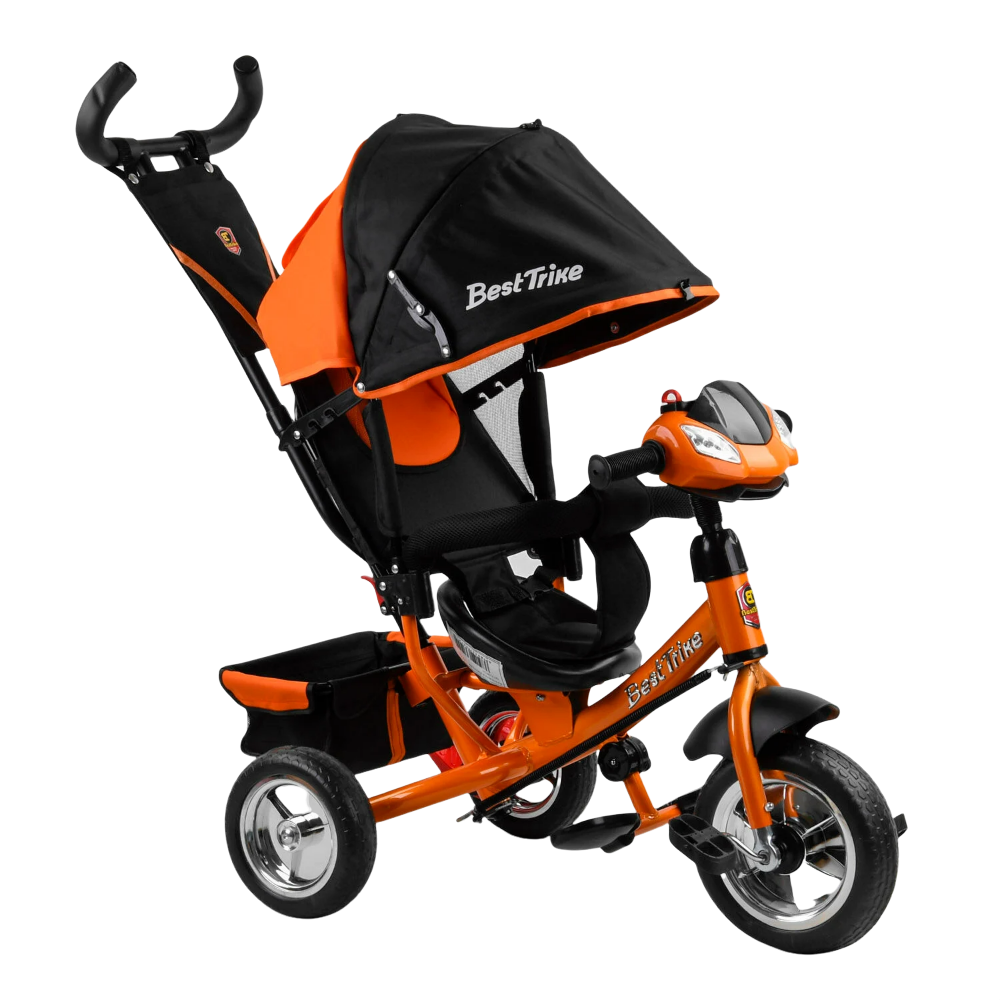 

Трехколесный велосипед с родительской ручкой Best Trike от 18 месяцев Оранжевый