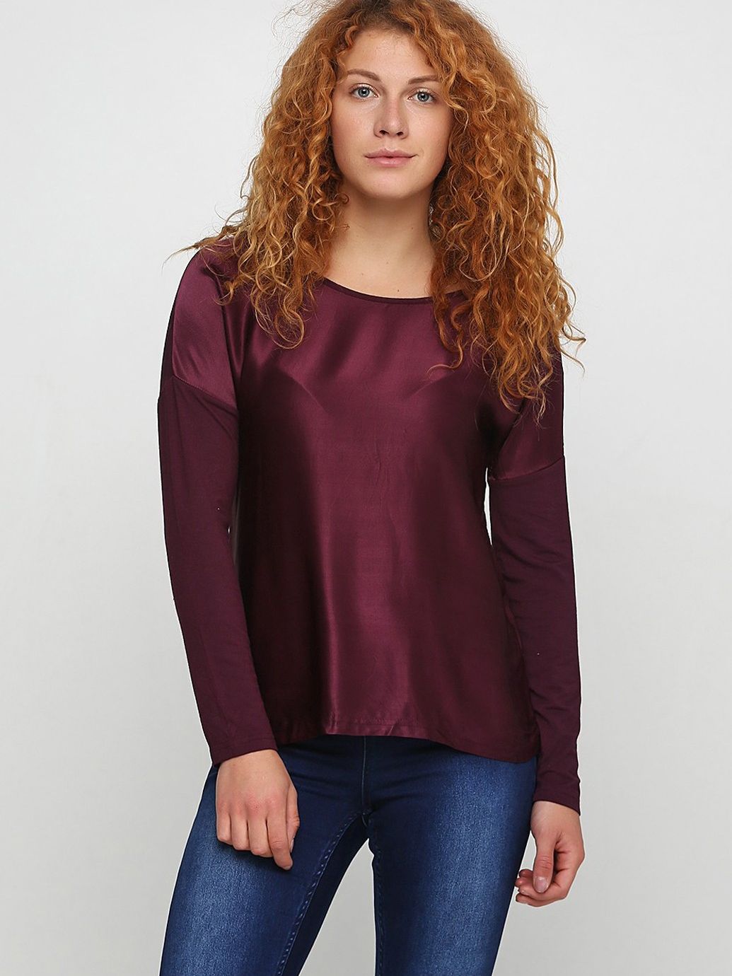 

Лонгслив Esmara 276041b50 М Темно-бордовый