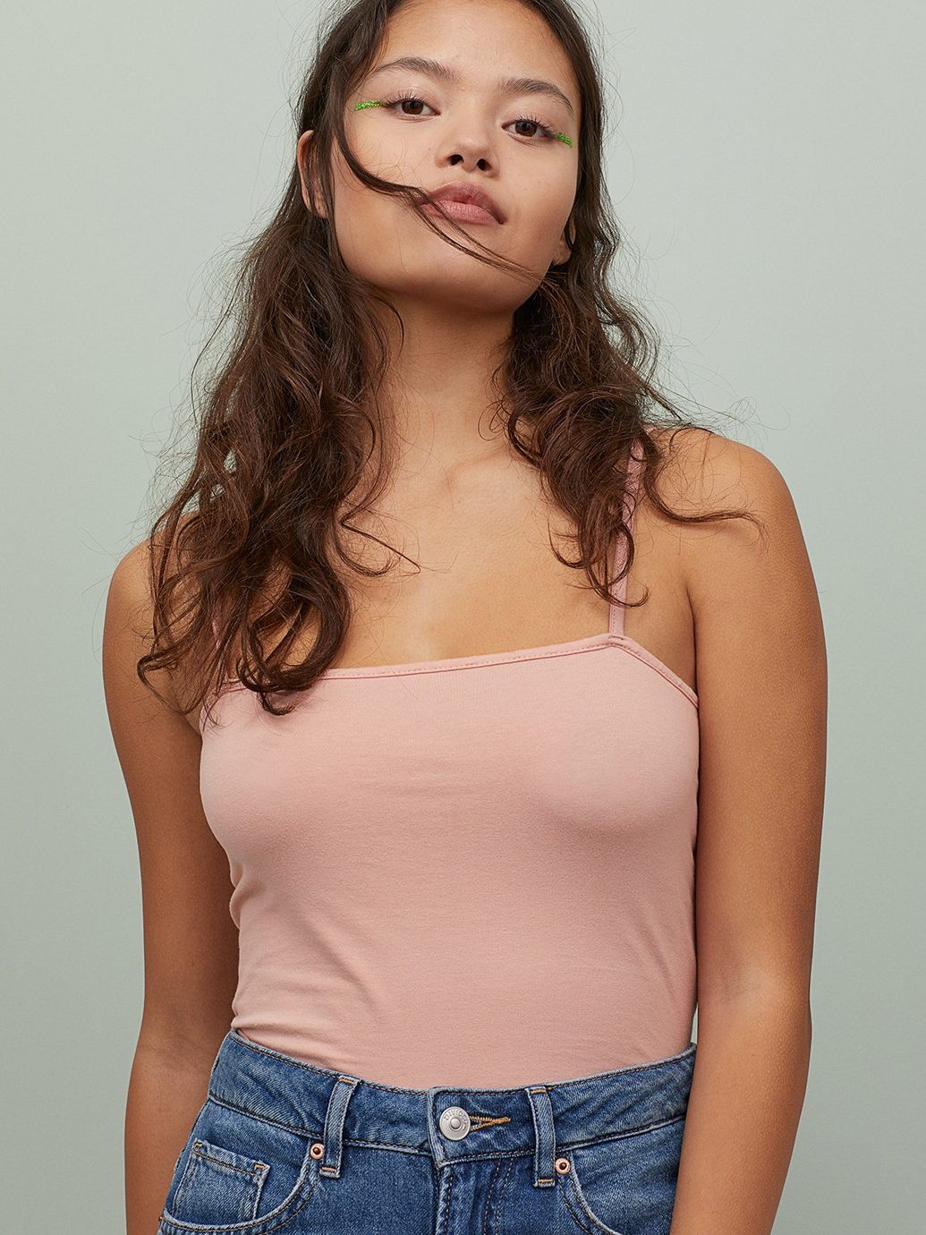 

Топ H&M 759871b49  Пудровый, Топ H&M 759871b49 XS Пудровый