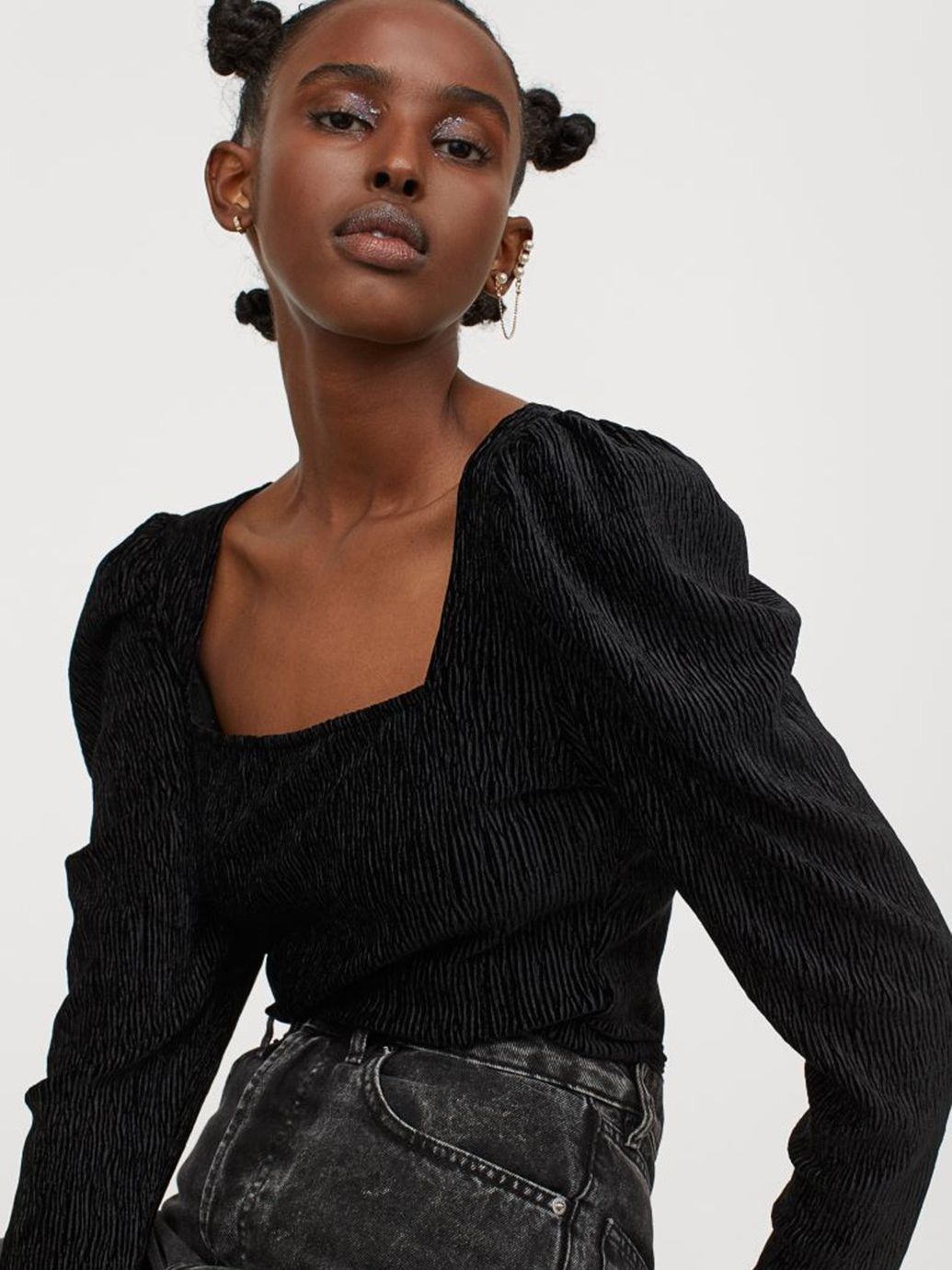 

Топ H&M 907953b49  Черный, Топ H&M 907953b49 S Черный