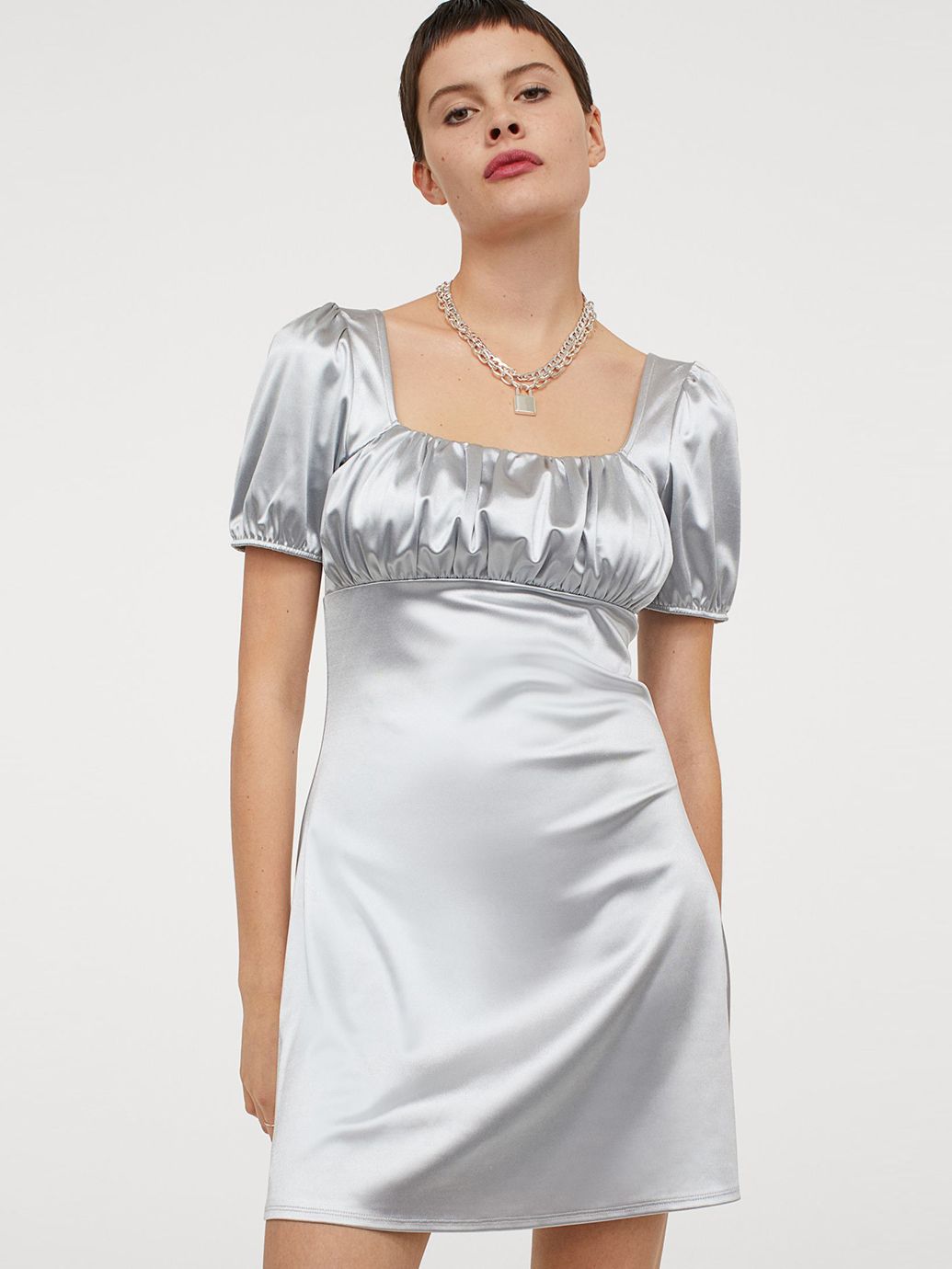 

Платье H&M 9433472b45  Серое, Платье H&M 9433472b45 XL Серое