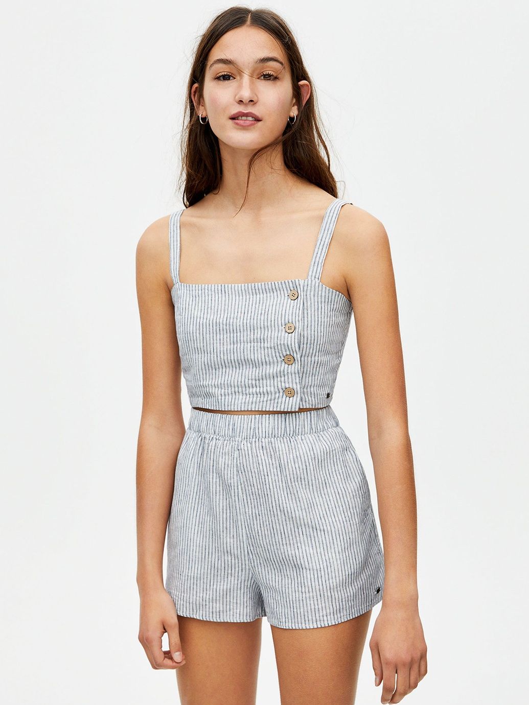 

Топ Pull & Bear 5470330b50  Серый, Топ Pull & Bear 5470330b50 S Серый
