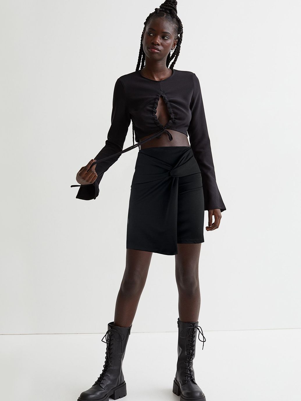 

Юбка H&M 513743b51  Черная, Юбка H&M 513743b51 S Черная