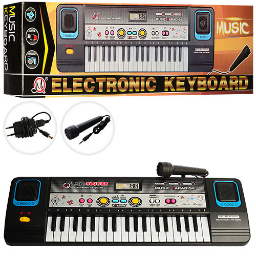 

Детский синтезатор Bambi ELECTRONIC KEYBOARD 37 клавиш, микрофон,запись,USB вход,МР3 (MQ869USB )