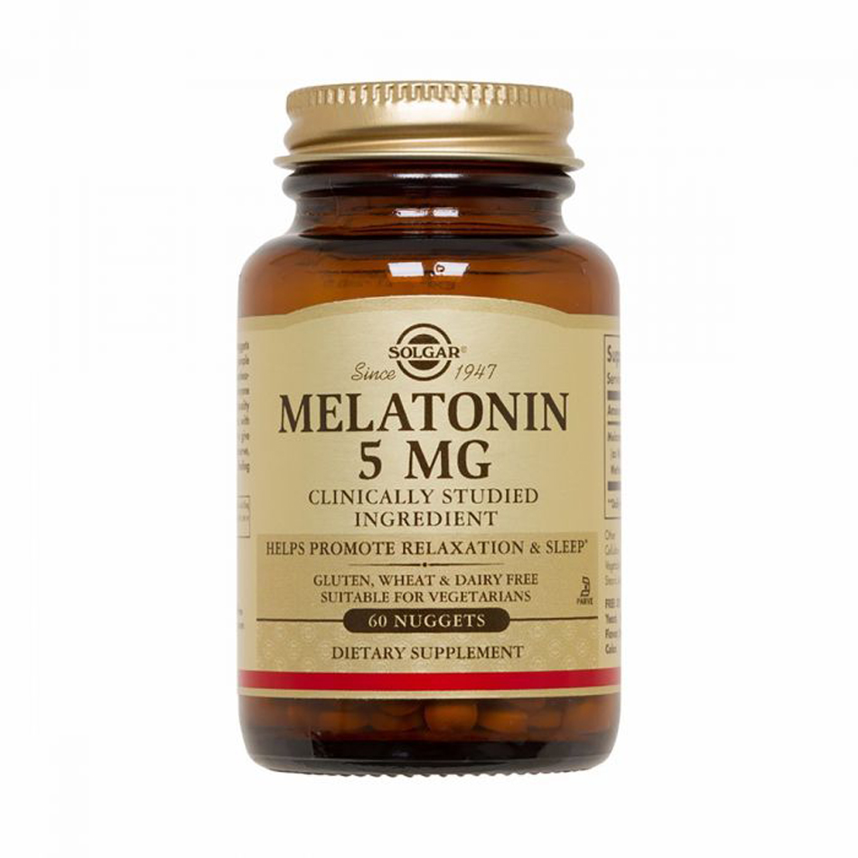 

Аминокислоты Solgar Мелатонин Melatonin 5 мг 60 жевательных таблеток