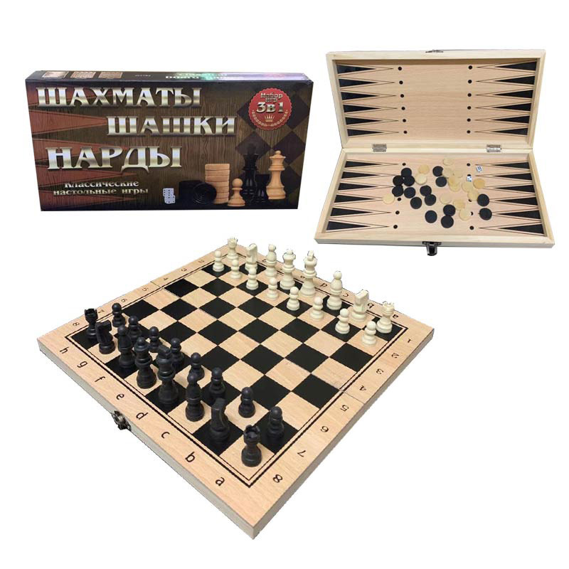 

Настольная игра "Шахматы" A-Toys W7783 3 в 1