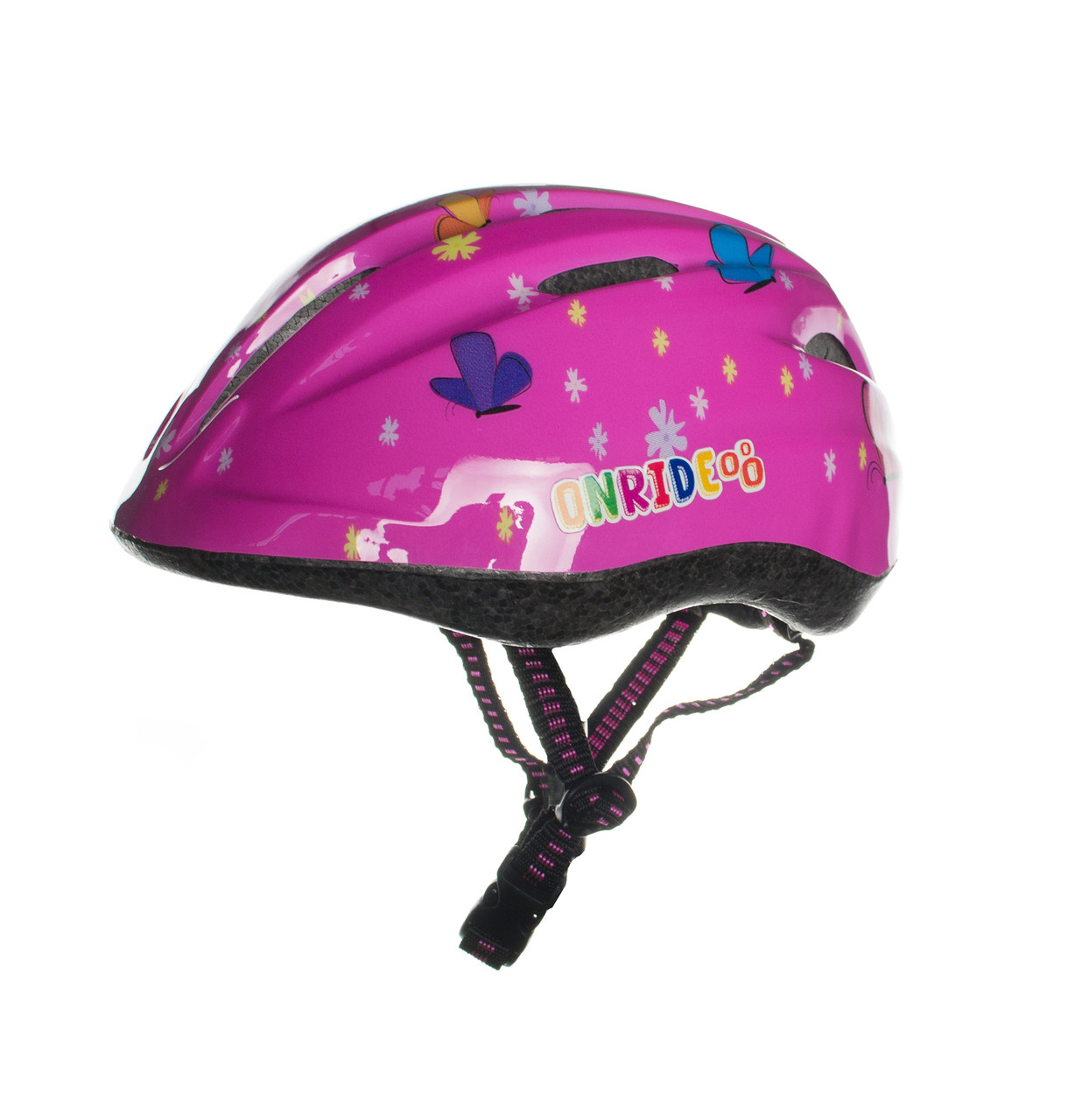 

Велосипедный детский шлем Onride Clip бабочки M 52-56 Розовый