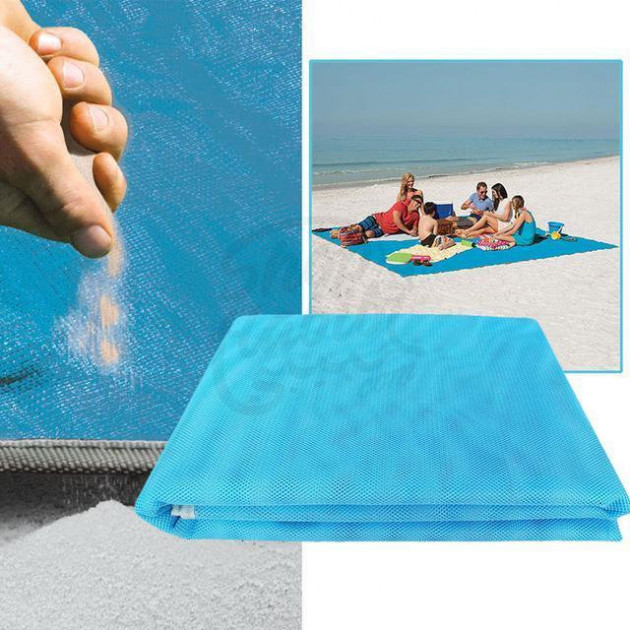

Пляжный коврик подстилка анти-песок 200см х 200 см Sand Free