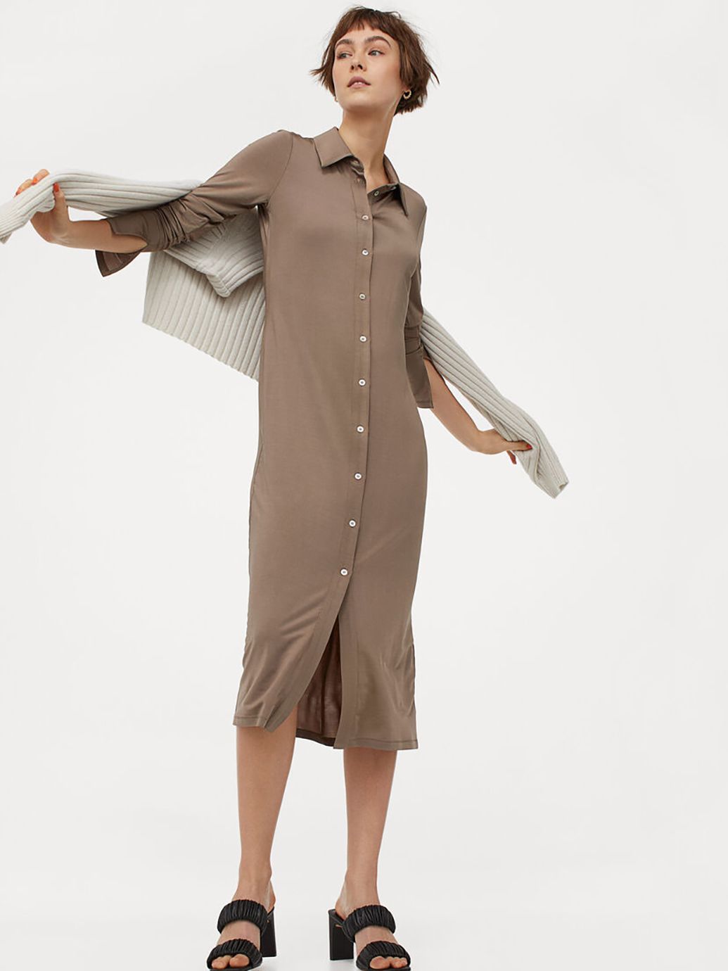 

Платье H&M 968557b50  Коричневое, Платье H&M 968557b50 S Коричневое