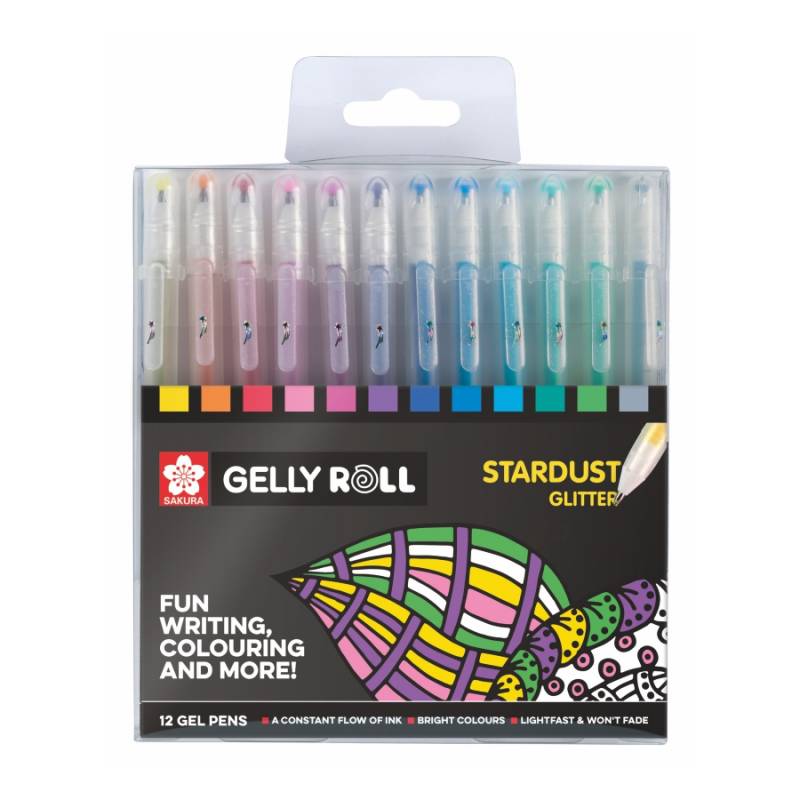 

Набор ручек гелевых Sakura Stardust Gelly Rol 0,5 мм 12 цв (POXPGBSTA12)