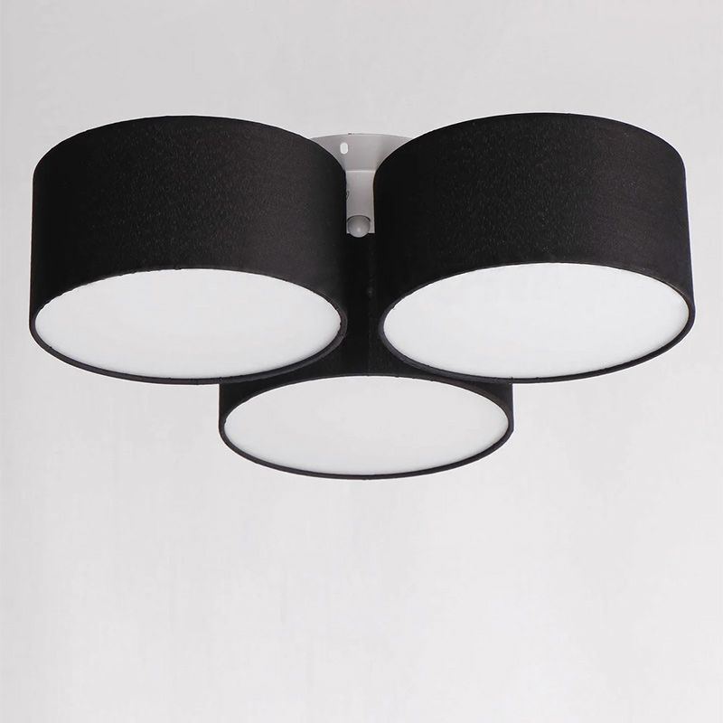

Люстра потолочная Light House NM-14979/3A WT+BK+WT E27 TK черная