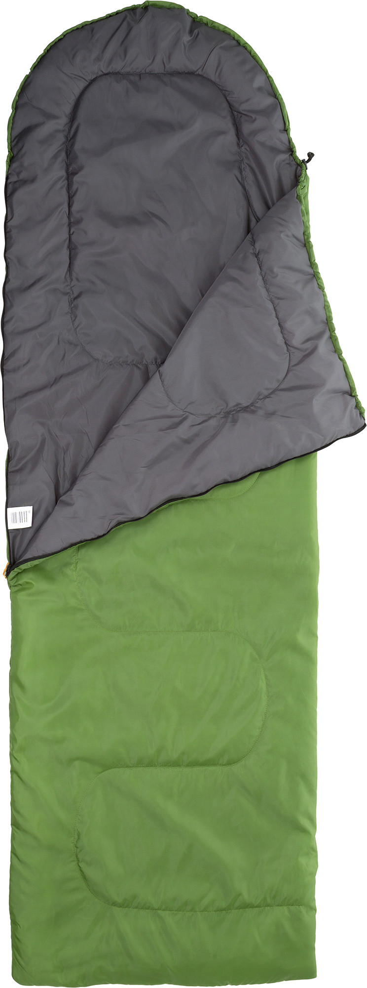 

Спальный мешок/кокон с подголовником Рост до 190 см Outventure (от +20 до +15 °С) Правосторонний Зеленый