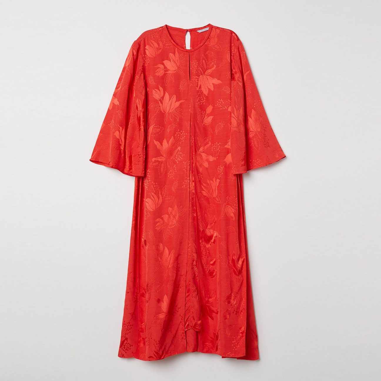 Акція на Сукня-футболка міді літня жіноча H&M 0641822 34 Червона від Rozetka