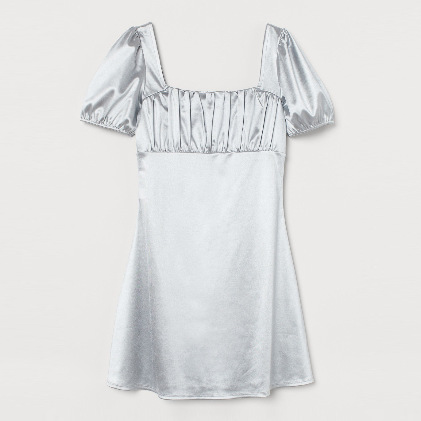 Акція на Сукня-футболка міні літня жіноча H&M 0943347 M Срібна від Rozetka