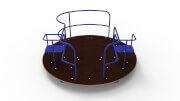 

Детская Игровая Карусель Вращалка для уличных площадок для детей с ограниченными возможностями 200х200х110 см
