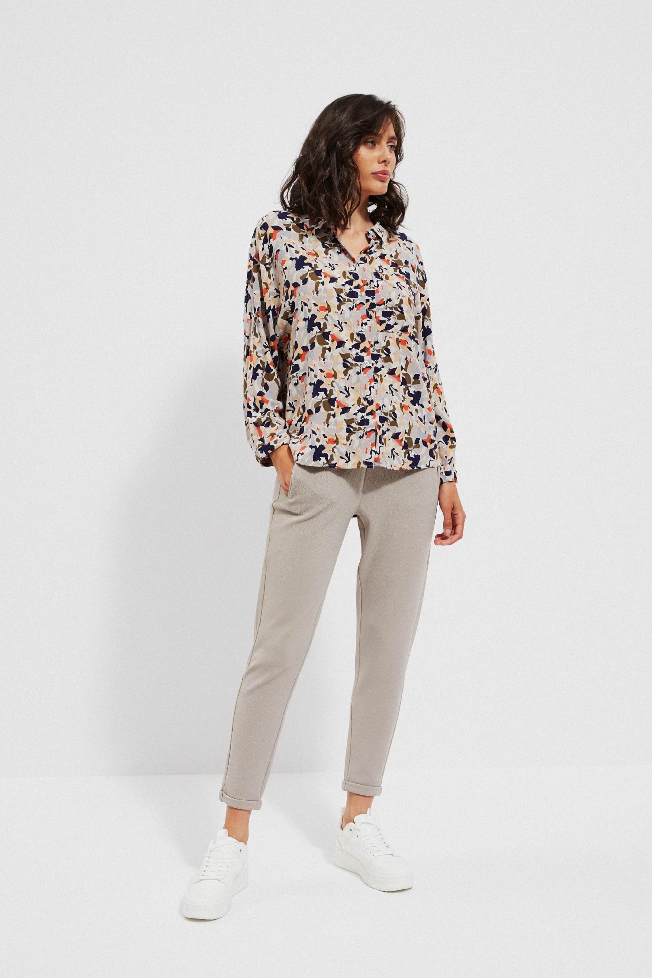 Штаны женские 3600C MOODO M бежевые от продавца: NarinFashion – в ...