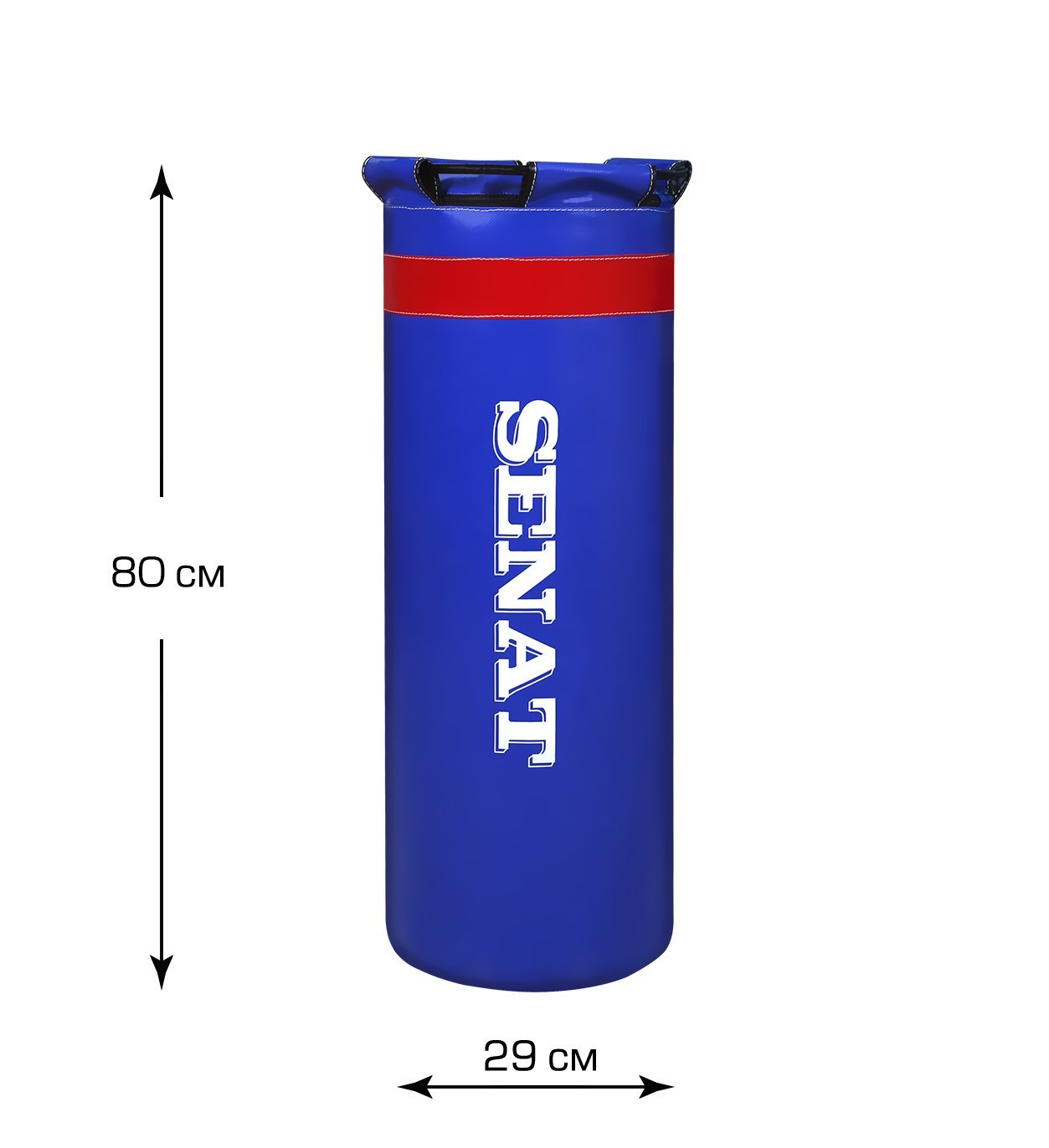 

Мешок боксерский Senat Uni 80 x 29 см ПВХ Blue (1192-bl)