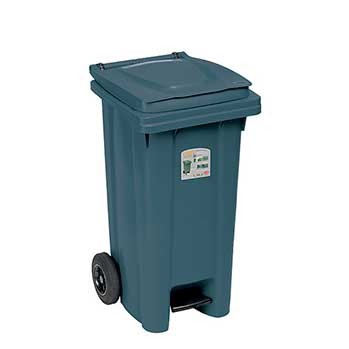 

Мусорный Бак Stefanplast Bidone Carrellato 120 Л С Педалью Gray 147910