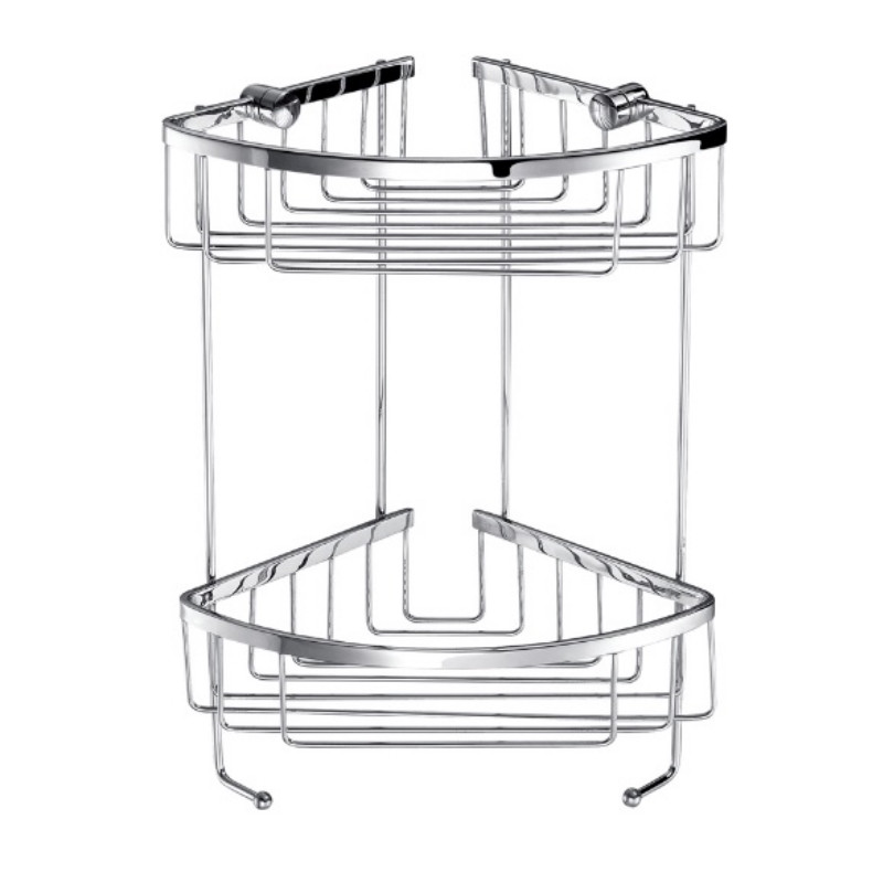 

Полка Perfect Sanitary Appliances двойная 4124 угловая с крючками латунь