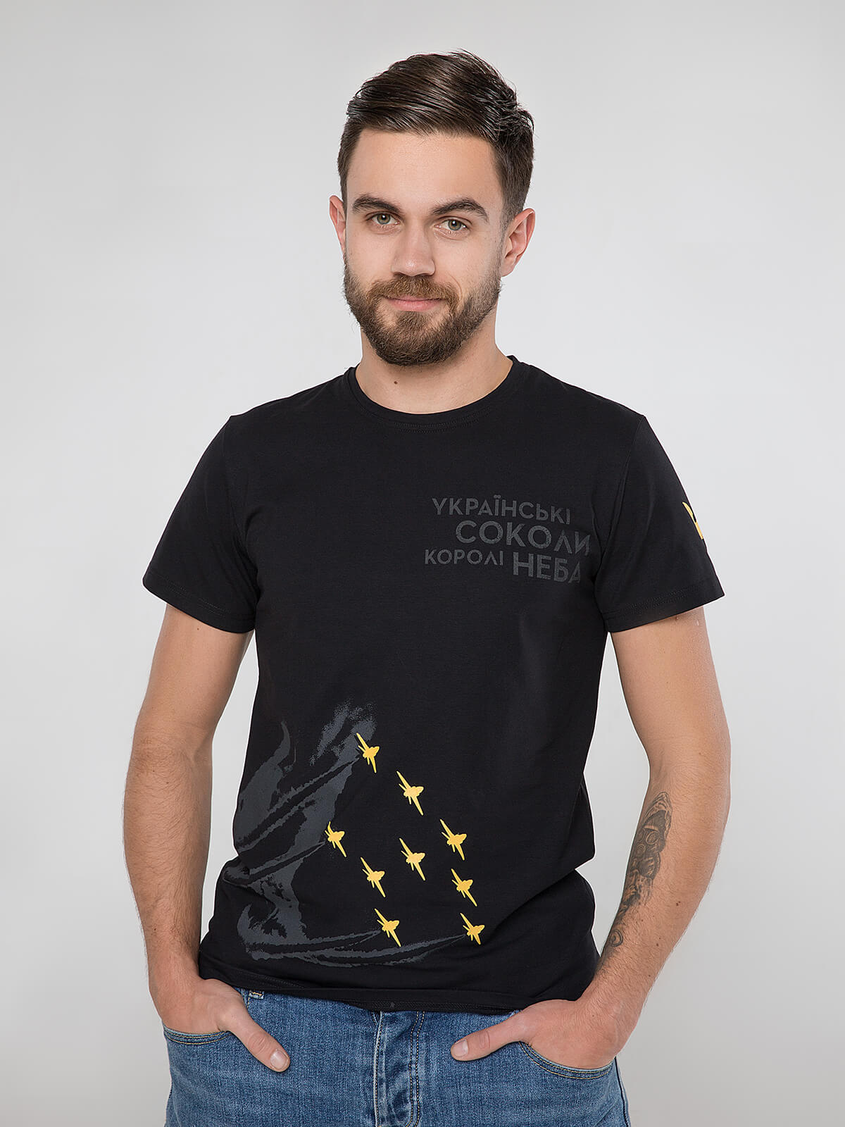 

чоловіча футболка - КОРОЛІ НЕБА - чорний, XL