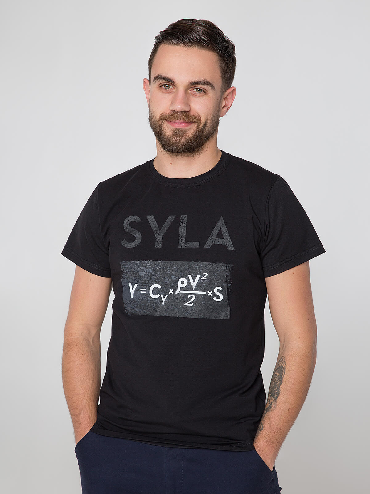 

чоловіча футболка - SYLA - чорний, чоловіча футболка - SYLA - чорний, S