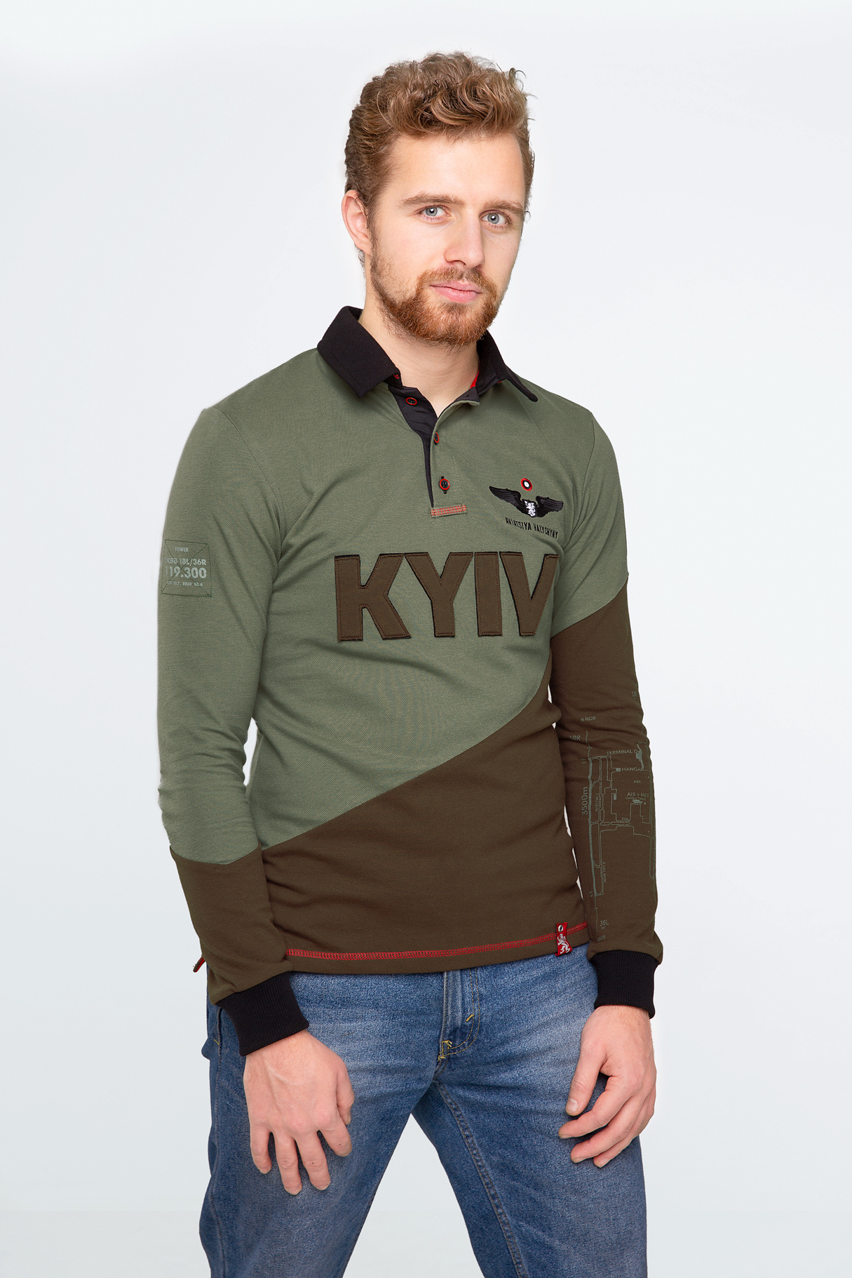 

чоловіче поло-лонґ - KYIV - зелений, чоловіче поло-лонґ - KYIV - зелений, S