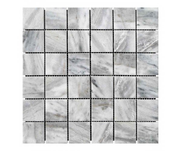 

Мозаичная плитка мрамор Grey Mix (47х47x6 мм) Полированная