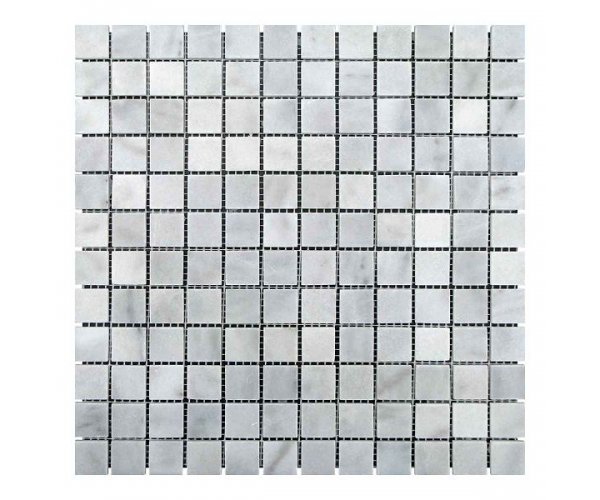 

Мозаичная плитка мрамор White Mix BI (23х23x6 мм) Полированная
