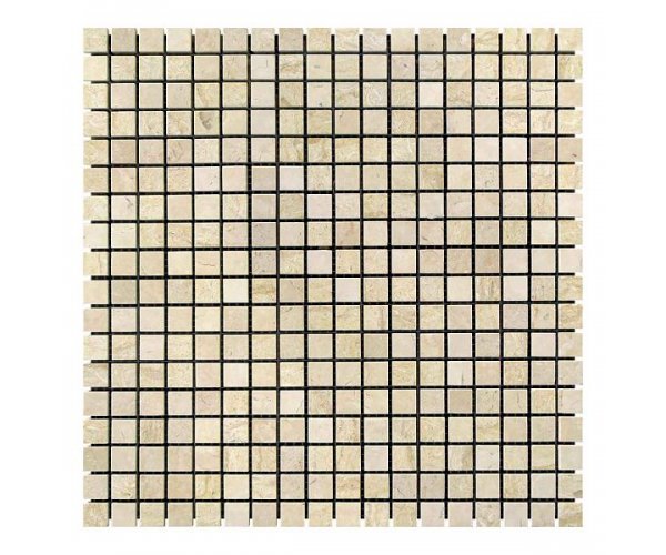 

Мозаичная плитка мрамор Beige Mix (15x15x6 мм) Стареная/Валтованная