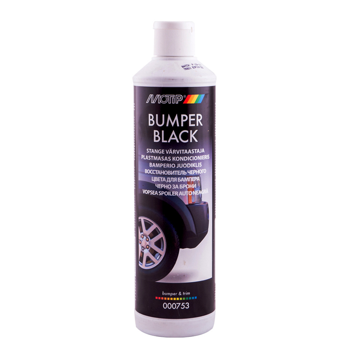 Восстановитель черного цвета для бампера Motip Bumper Black 500 мл ...