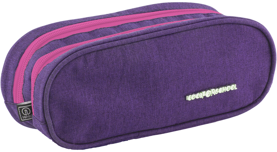 

Пенал Cool For School мягкий 2 молнии Сиреневый (CF85397-12)