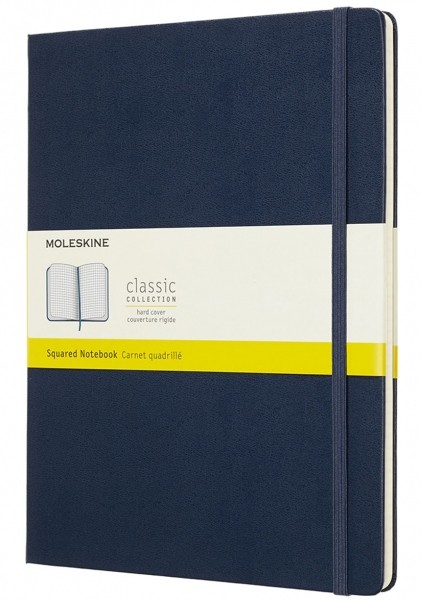 

Блокнот Moleskine Classic великий 19 x 25 см у клітинку сапфір