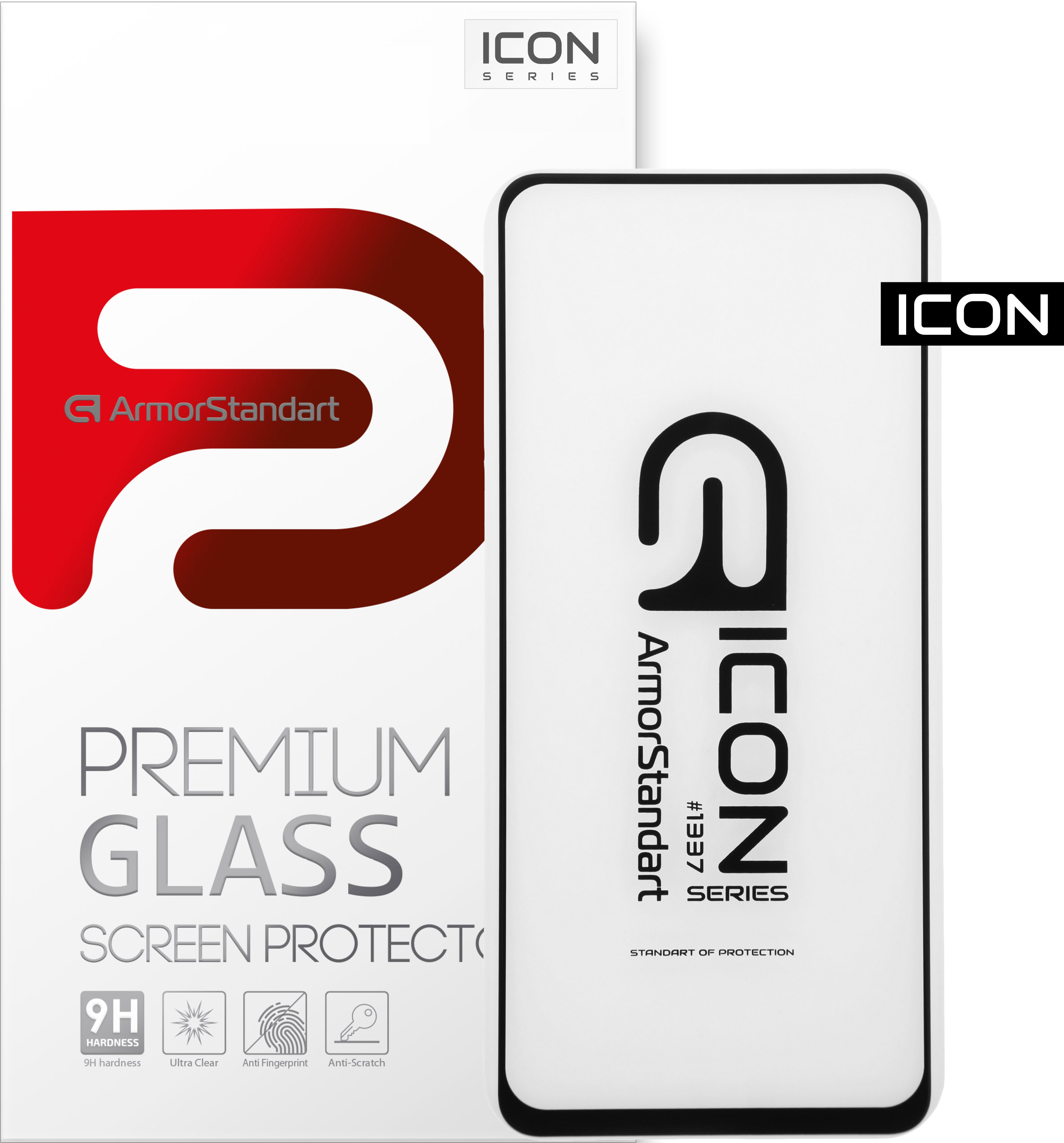 

Защитное стекло ArmorStandart Icon для Xiaomi Redmi Note 9 Black