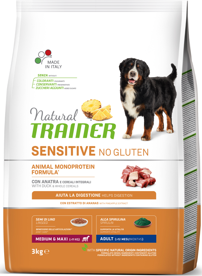 

Сухой корм Trainer Natural Dog Sensitive Adult Medium&Maxi With Duck 3 кг